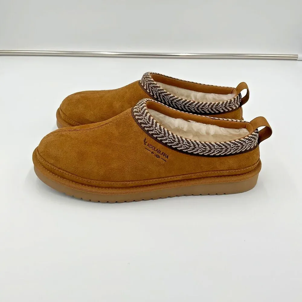 Ugg Koolaburra Burree Suede Clog Mules Slip On Comfort Shoes Slippers Mens‎ Sz 8